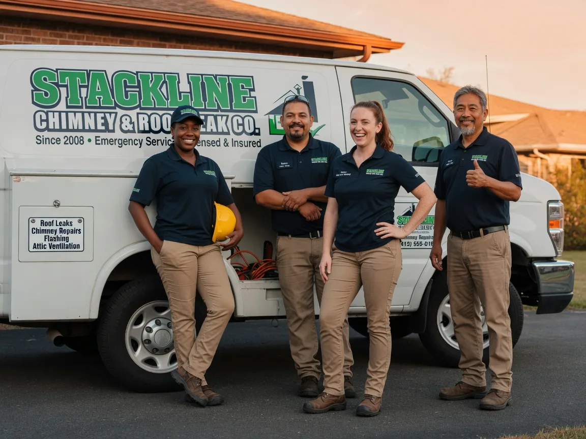 Chimney flashing repair company in Triangle, VA